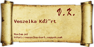 Veszelka Kürt névjegykártya